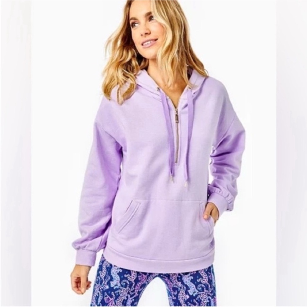 Lilly Pulitzer Suri Half Zip Hoodie M